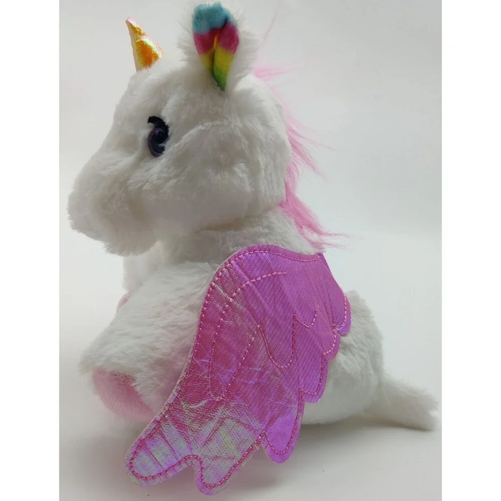 Barbie Pets Unicorn Pegasus Pink Wing Rainbow Ear Plush Stuffed Animal 6